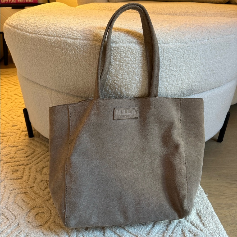 M.I.L.A Luxury Tote Bag Suede - Toffee